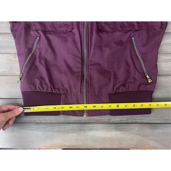 Vintage HTF Roffe Maroon Windbreaker Jacket Unisex Small - Picture 8 of 10